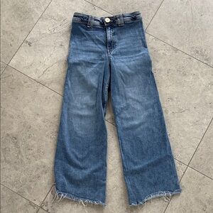 Zara Denim Flare Jeans in Classic Blue